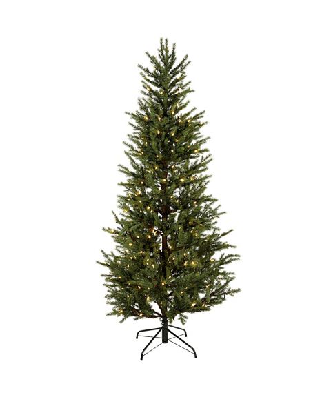 Juletre 200 cm, Malung, med LED (x240) PE, Grønn