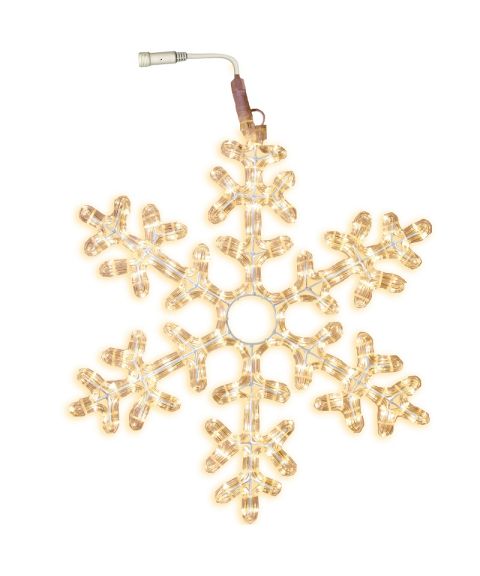 Silhuett Snowflake Lystau 50 cm, Varmhvit