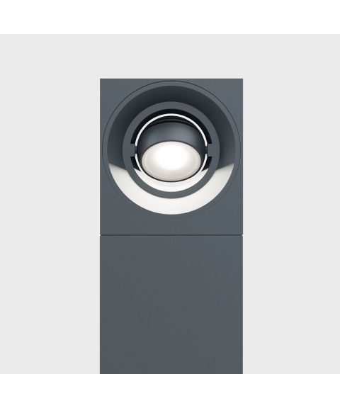 Pip pullert med roterbar lyskilde, høyde 80 cm, dimbar LED 3000K 320lm, Antrasitt (RAL7016)