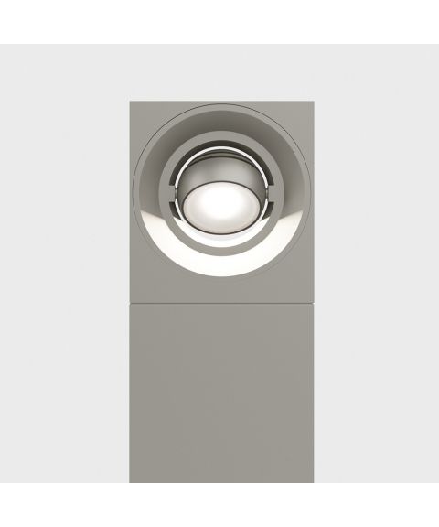Pip pullert med roterbar lyskilde, høyde 80 cm, dimbar LED 3000K 320lm, Romgrå