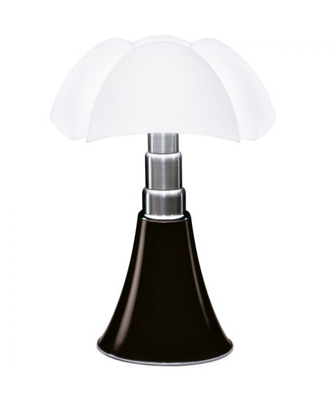 Pipistrello bordlampe, E14, høydejusterbar 66-86 cm, diameter 55 cm, Mørk brun