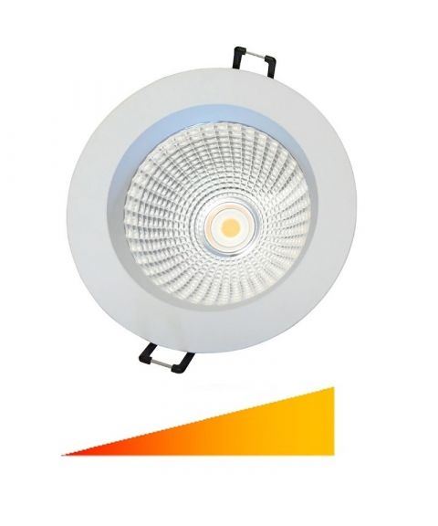 PRO downlight, 9W LED, dimbar, Colour toning, Hvit