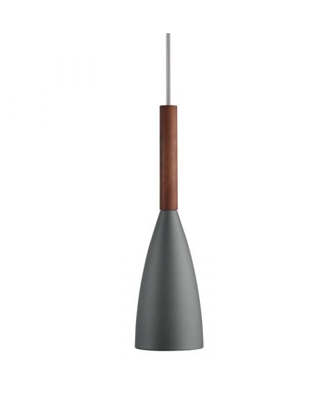 Pure takpendel, diameter 10 cm, 3 meter ledning, Valnøtt / Grå - LAGERSALG