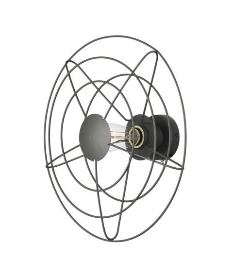Radio vegglampe, Mørk grå, diameter 44 cm (begrenset antall)