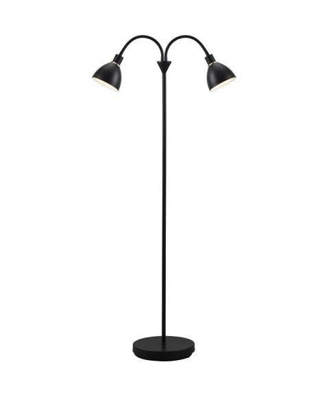 Ray duo gulvlampe, høyde 159 cm, Sort