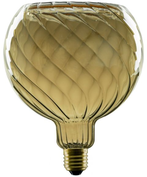 Segula Floating Globe E27 G150 Twisted 6W LED 230lm 1900K Røykfarget, dimbar