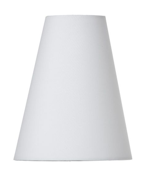 Tulpan SK852 lampeskjerm, Konisk med klofeste for E27, høyde 22 cm, Hvit