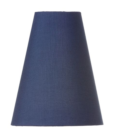 Tulpan SK852 lampeskjerm, Konisk med klofeste for E27, høyde 22 cm, Blå