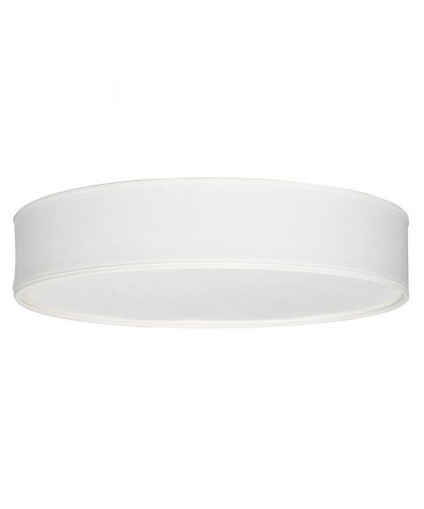 Soft P2151 tekstilplafond, diameter 44 cm, Lin, Hvit