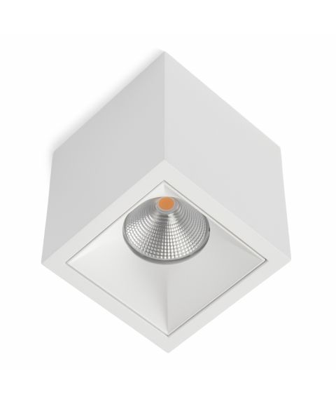 Square taklampe, dimbar LED 2700K CRI 90, 824lm, 8,5 x 8,5 cm, Hvit