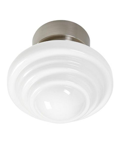 Smågan taklampe, diameter 25 cm, Børstet nikkel