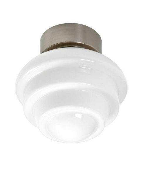 Oxberg taklampe, diameter 25 cm, Børstet nikkel