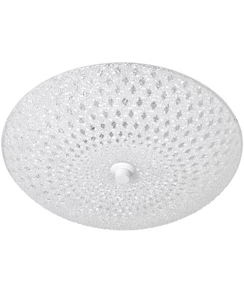 Ånge ruter plafond, diameter 30 cm, Hvit