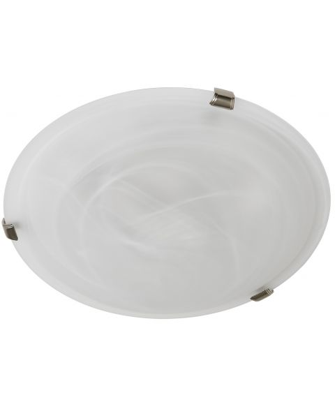 Åre plafond, diameter 50 cm, Børstet nikkel