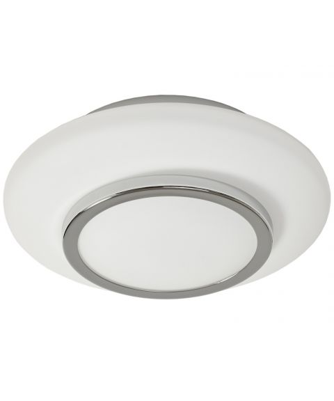 Sommen plafond, IP44, diameter 23 cm, Krom