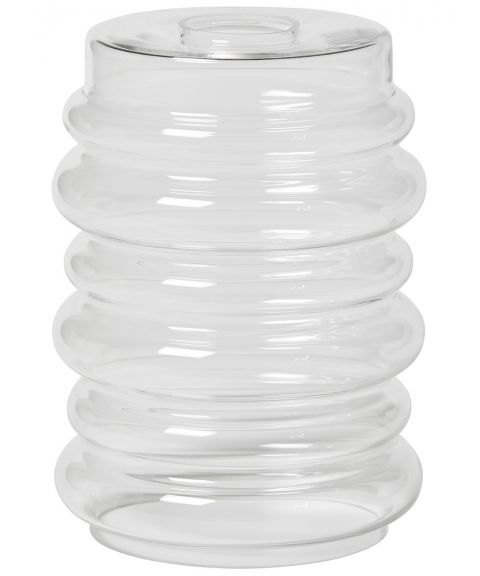 Falun Vas, diameter 16 cm, Klart glass