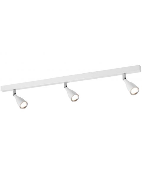 Cosmos 3 spotskinne, LED, bredde 78 cm, Hvit