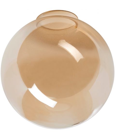 Orsa, diameter 20 cm, Ravfarget glass