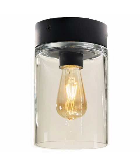 TESLA CEILING ALU ANTHRACITE HAND MADE CLEAR GLASS DECORATIEVE LED BULB 220V/E27 300LM/2200K