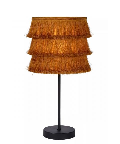 Togo bordlampe, høyde 41 cm, Okergul