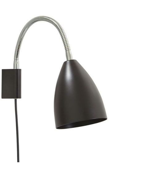 Sway V5024 vegglampe, flexarm, Matt sort (begrenset antall)