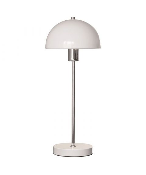 Vienda bordlampe, høyde 50 cm, Hvit/Krom