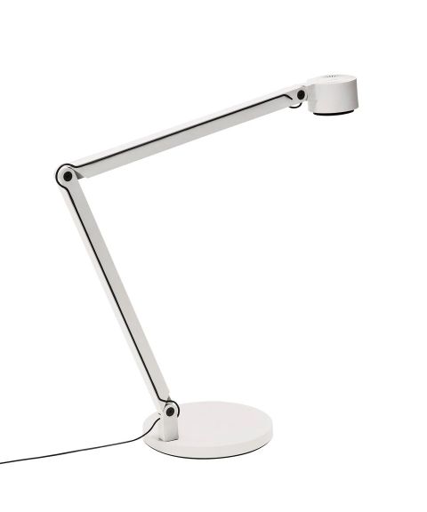 w127 Winkel b2 bordlampe, høyde 40+40 cm, dimbar LED 3000K 1000lm, Hvit - LAGERSALG