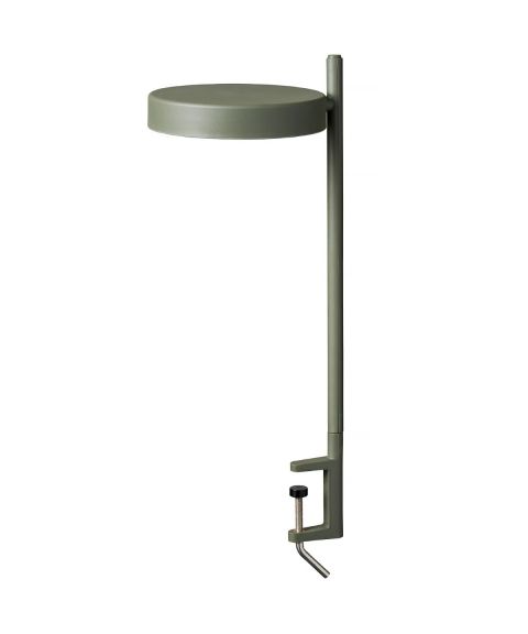 w182 Pastille c2 bordlampe med bordfeste, høyde 40 cm, dimbar LED 2700K 690lm, Olivengrønn (RAL 6003)