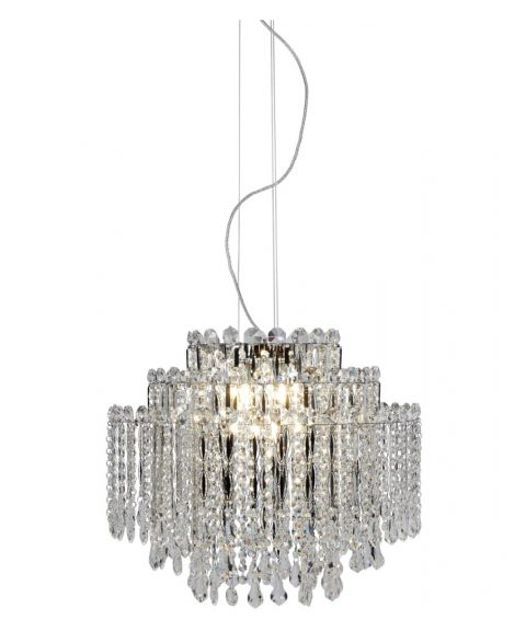 Avenida 8 krystallkrone, diameter 55 cm, Krom / Krystall