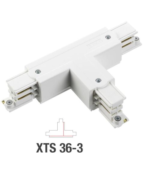 Global Trac Pro T-skjøt XTS 36 (Utside/Høyre), Hvit